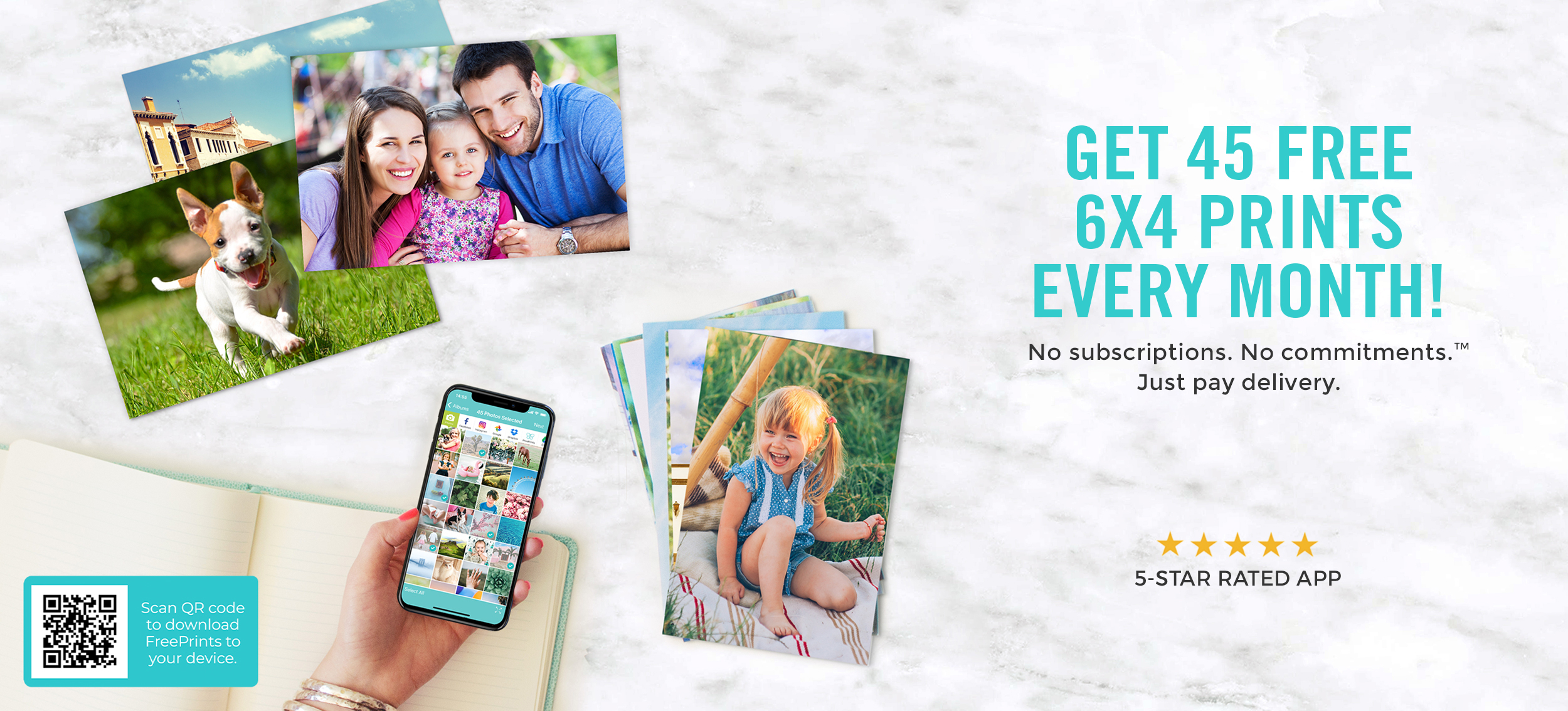 Apps FreePrints Photo Tiles App for iOS & Android